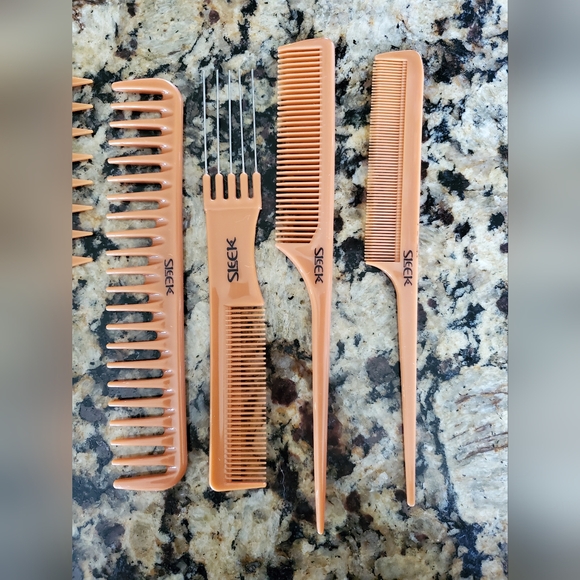 5pcs Sleek hair brushes - Picture 2 of 3